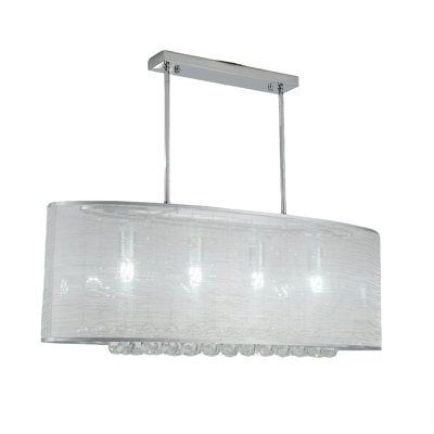 4-Lights Raindrop Crystal Chandeliers
