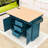 Chike Wooden  Kitchen Island Cart with Built-in Charging Station, Two Drop Leaf and Ample Storage-1659754990
