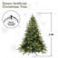 Arbre de Noël artificiel illuminé 4 pi avec 150 lumières blanc chaud, 856 pointes, pin articulé PE + PVC, base en métal pliable-1821466854