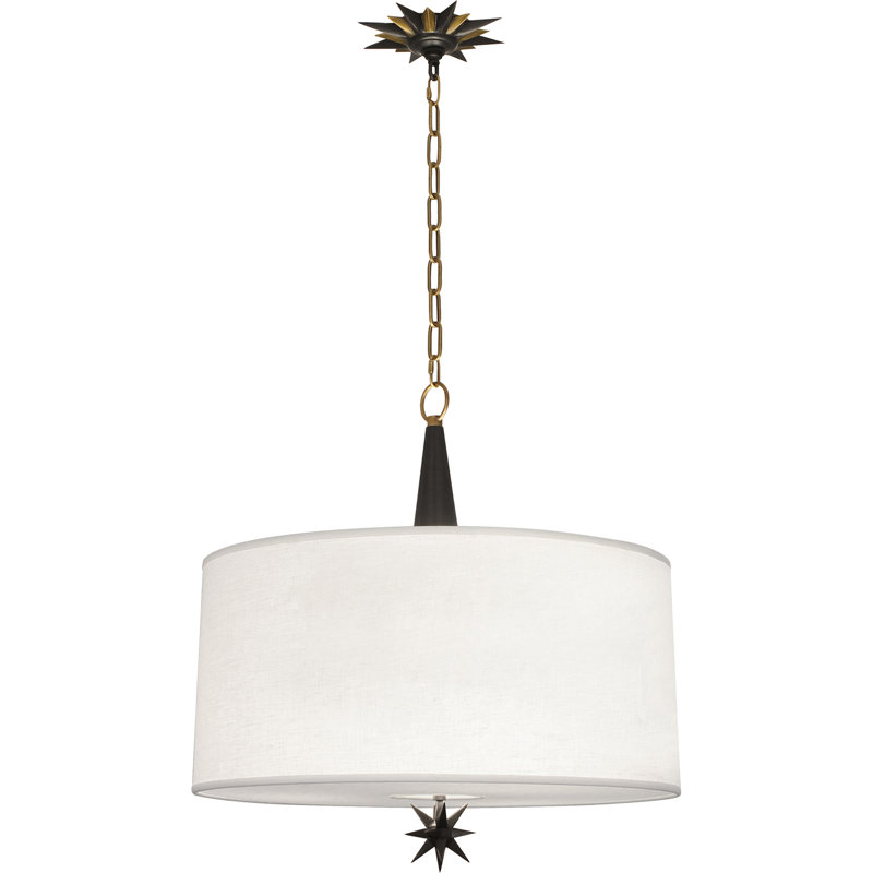 Luminaire suspendu Cosmos, Bronze patiné foncé / laiton chaud