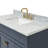 Hamlet 43'' Single Bathroom Vanity with Carrara Marble Top-94350686