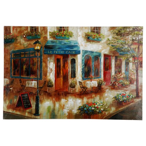 Lark Manor Le Petit Cafe On Canvas by Nan F Print & Reviews | Wayfair