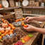 Ensemble de 166 fausses récoltes d'automne avec citrouilles assorties, courges, glands, pommes de pin et feuilles d'érable pour l'Action de grâce