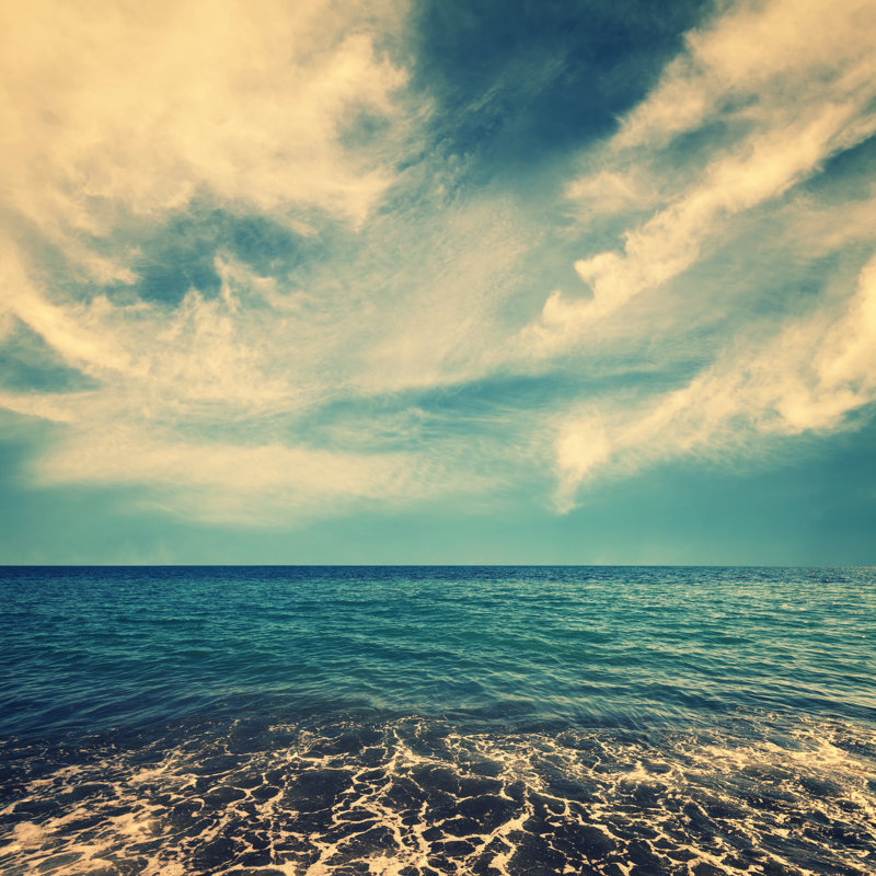 Sea And Clouds - Wrapped Canvas Print, 30cm H x 30cm W x 3.8cm D