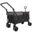 Chariot pliant multifonctionnel avec chariot rotatif et poussoir avec poignée rotative et pneus de plage de 9 po x 4 po pour le camping et la plage - 300 L très résistant, grande capacité pour le transport, l'épicerie et l'extérieur-134181978-134181976