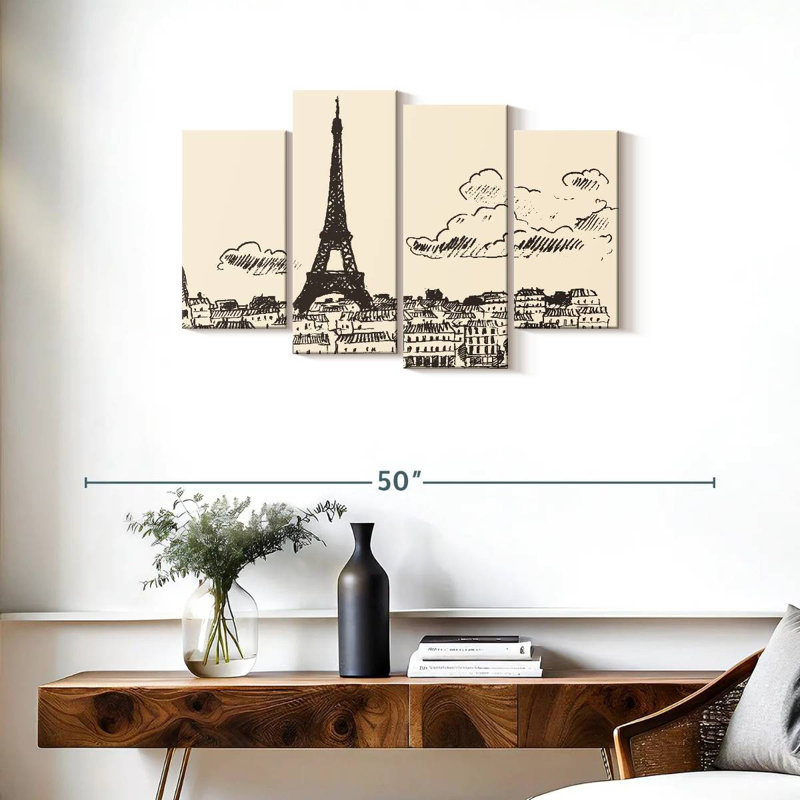 Croquis de Lynelle Paris, H 22 po x l 36 po