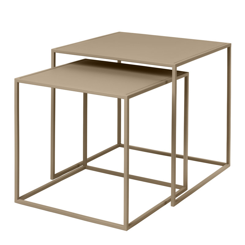 Tables gigognes Fera, Brun clair nomade