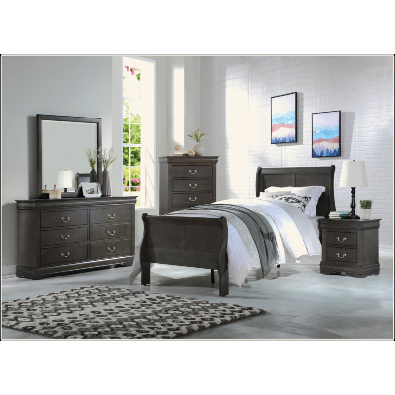 Miroir gris foncé