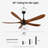 62-Inch wood Ceiling Fan  without Light