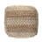 Allmon Modern Boho Solid Hand-Made Jute/Cotton Ottoman Pouf