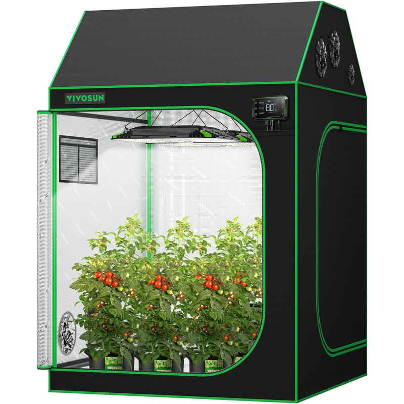 Tente pour plantes d’intérieur en cube toit, H 72 po x l 48 po x P 48 po