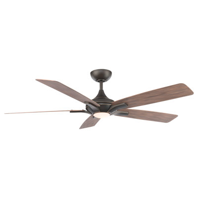 60 Mykonos 5 - Blade Smart Ceiling Fan with LED Light Kit and Remoted Included, Works With Alexa and iOS or Android App