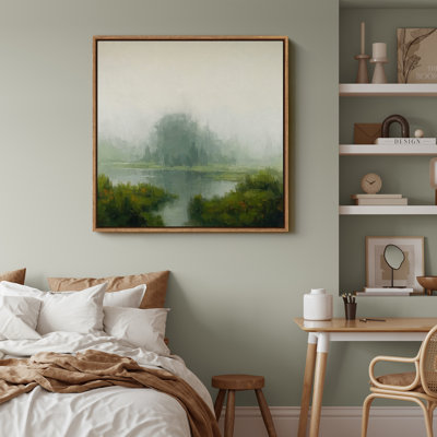 Art mural encadré, rétro, antique et classique pour chambre à coucher - 16 po x 16 po