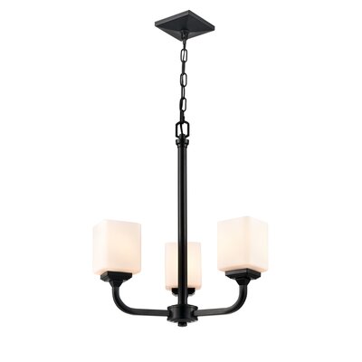 3 Light 18.6 In. Brushed Nickel Chandelier -  Millennium Lighting, 4333-MB