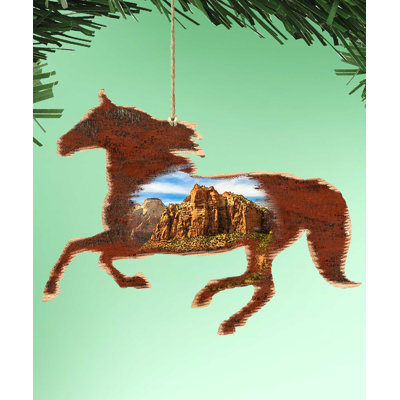 Tidaholm 5.5'' Wood Animals Hanging Figurine Ornament