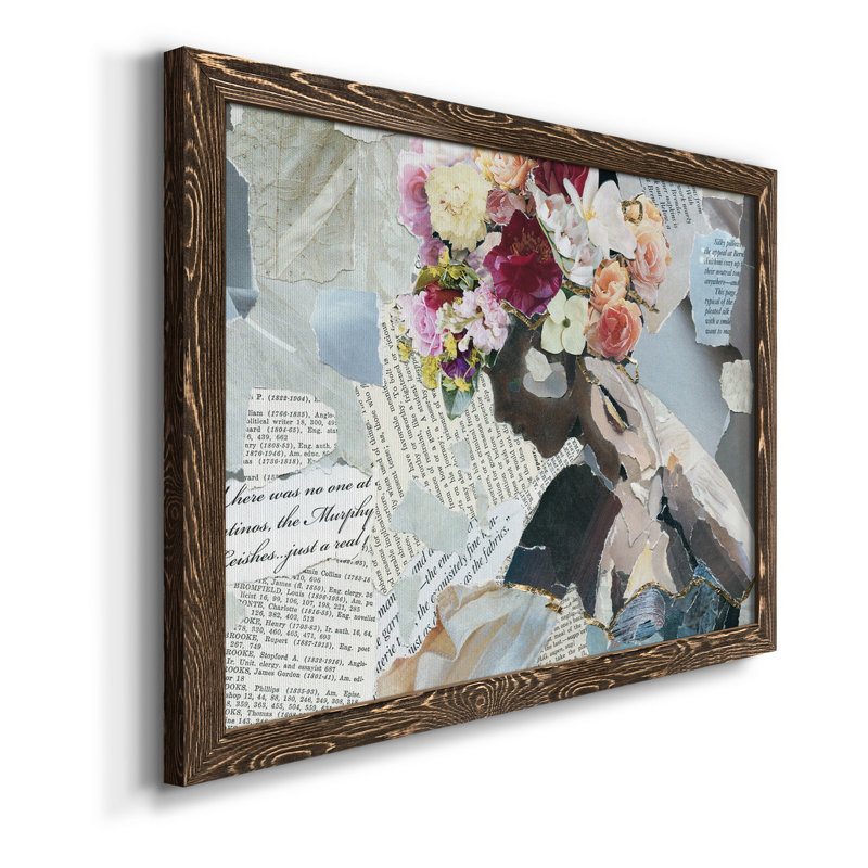 Contemplation II - cadre photo, impression sur toile, H 31,5 po x l 23,5 po x P 1,5 po, Toile avec cadre en noyer