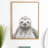 Sloth by Simon Te of Tai Prints Framed Canvas Wall Art Print-186359575