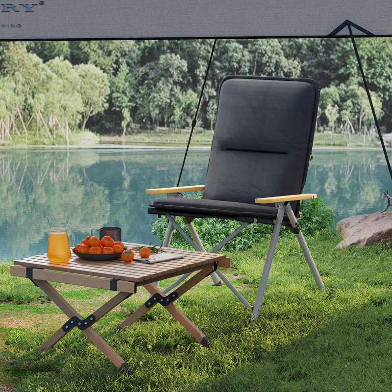 Folding Camping Chair, Black