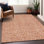 Premium Machine Washable Prisco Salmon Rug