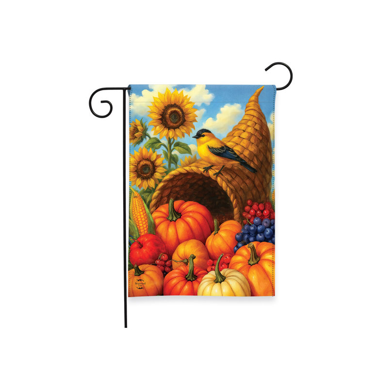 Drapeau d'automne chardonneret 12 x 18