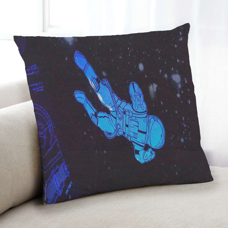 Coussin Cosmos Astronaut 6, Microsuède