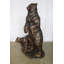 Nifao Collection Giant Bronze Statue of a Standing Bear and Cub 46" x 34" x 70"H