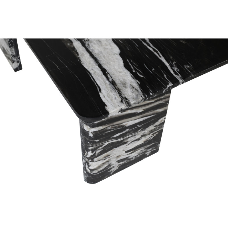 Table basse Livorno, Marbre noir