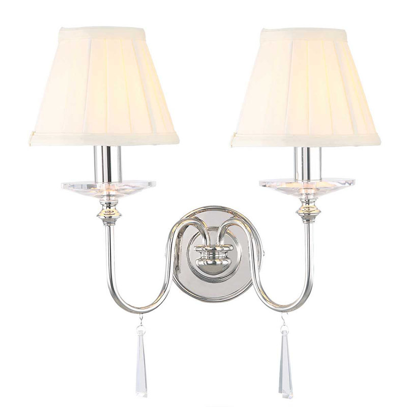 Duluth Candle Wall Light, Polished Nickel