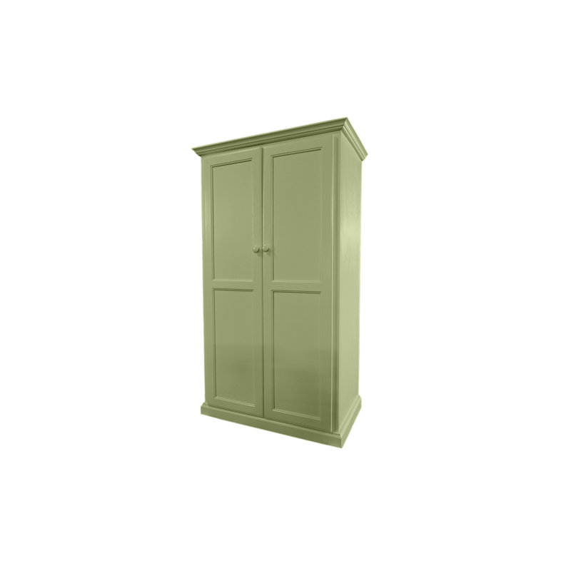 Bureau armoire en bois massif Breeda, Sauge d'été