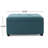 Tufted Square Storage Ottoman, Dark Teal