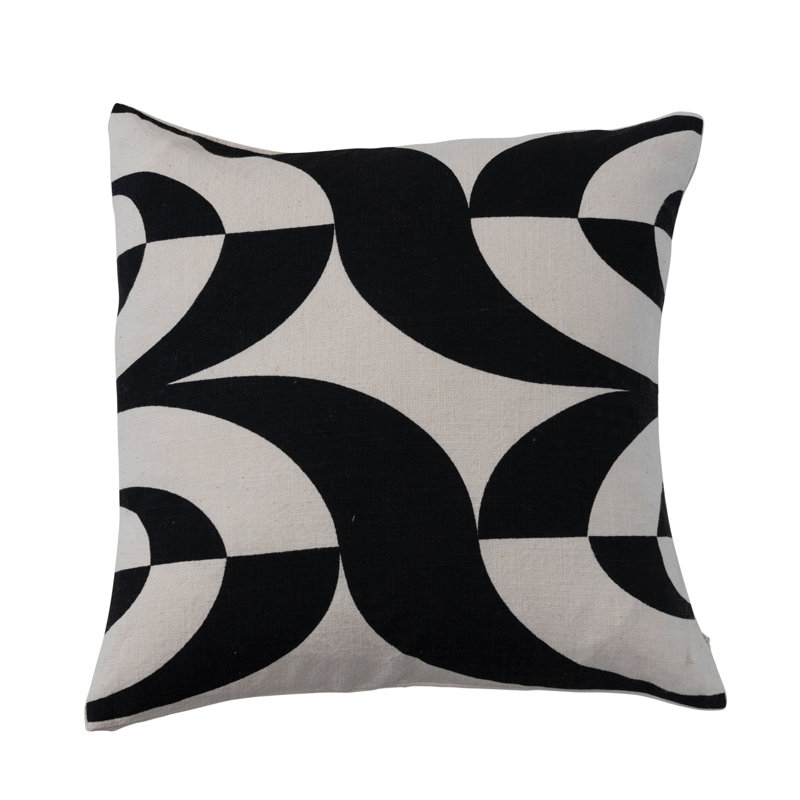 Embroidered Cotton Blend Pillow Cover