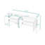 Console en bois avec 4 portes et tablettes réglables-462593662