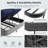 Outdoor Wicker 2-Person Double Chaise Lounge with Cushions, 6-Position Adjustable Backrests-562719448