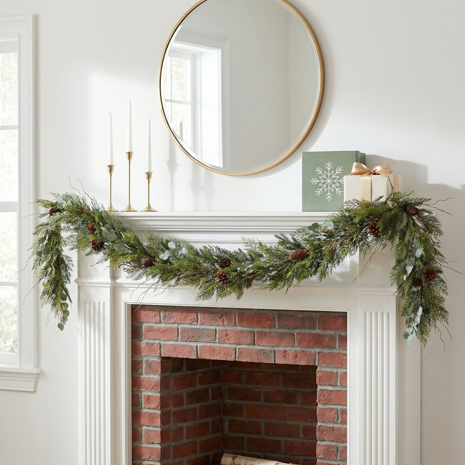 Adame 72'' in. Faux Pinecone Garland