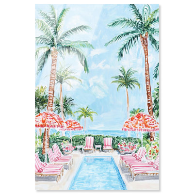 «Palm Tree Haven», reproduction d'art sur toile par Art Remedy