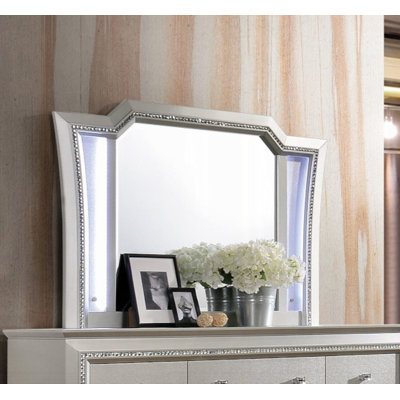Woodlynne Rectangular Dresser Mirror with LED