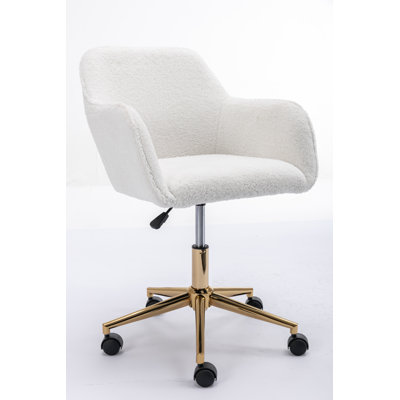 Bollay Fabric Upholstered Swivel Office Chair