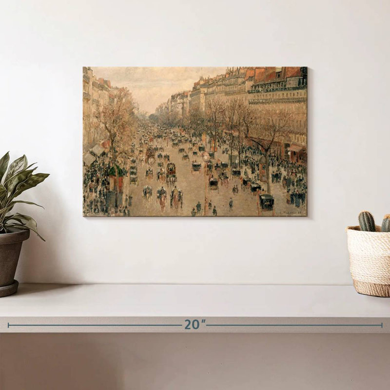 Sirci Boulevard Montmartre à Paris, H 8 po x l 12 po