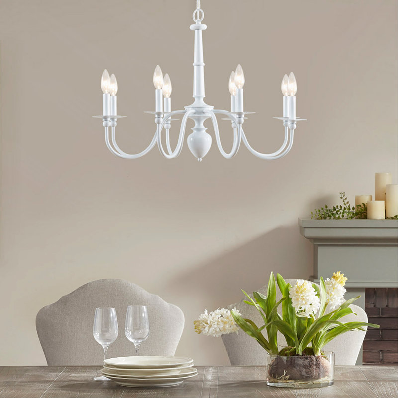 Lustre traditionnel en métal 8 lumières