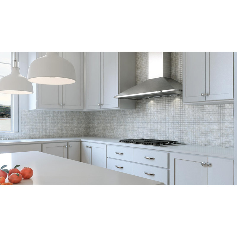 30" 600 CFM Convertible Wall Mount Range Hood, Stainless Steel, 30"
