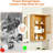 Bamboo Wall Mount Bathroom Cabinet with Rattan Doors & Adjustable Shelf, Over Toilet Hanging Storage for Bathroom, Kitchen, Laundry-397617534