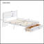 Lit plateforme avec tiroir sous le lit, blanc-1166643638