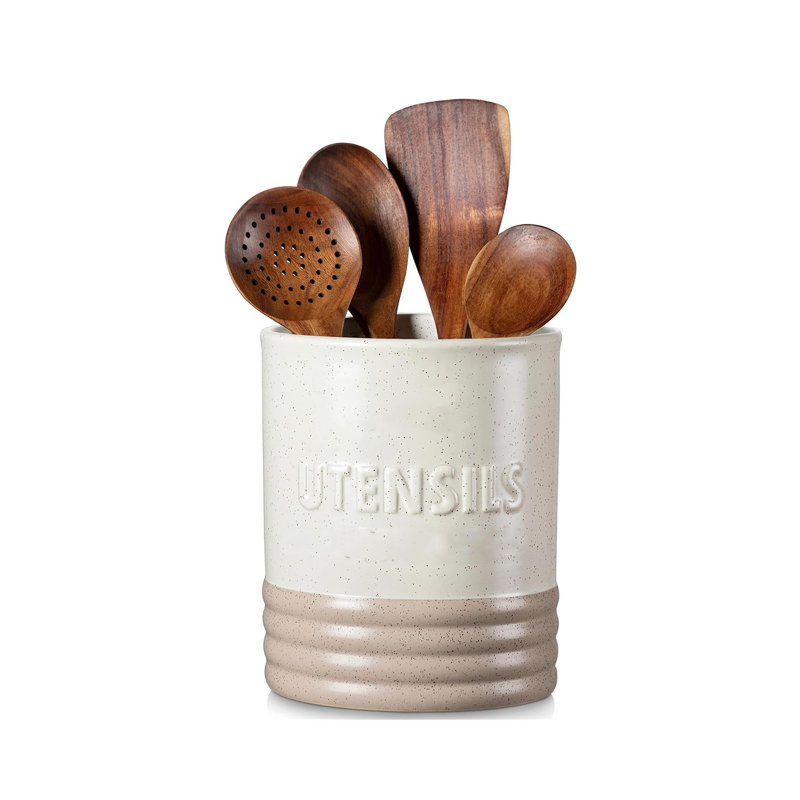 Stainless Steel Round Utensil Crock