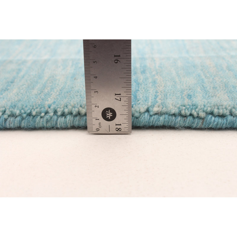 Tapis turquoise Kashkuli Gabbeh 9 pi 0 po x 11 pi 10 po