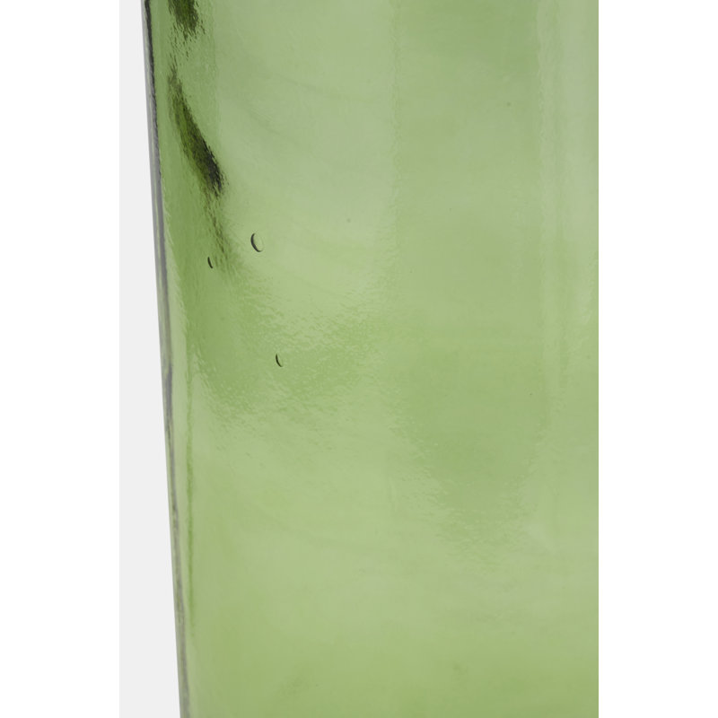 Handmade Glass Floor Vase, Green