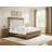 Deines Mid-century Solid Wood Bed Frame with Upholstered Chenille Headboard-824903548