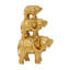 Sculpture éléphant Roxana en résine dorée, H 17,60 po x L 10,70 po x l 6,30 po-1130577218-1130577221