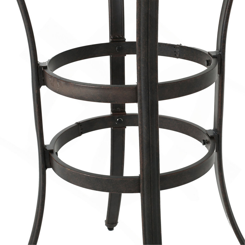 Table de bar en fonte d'aluminium
