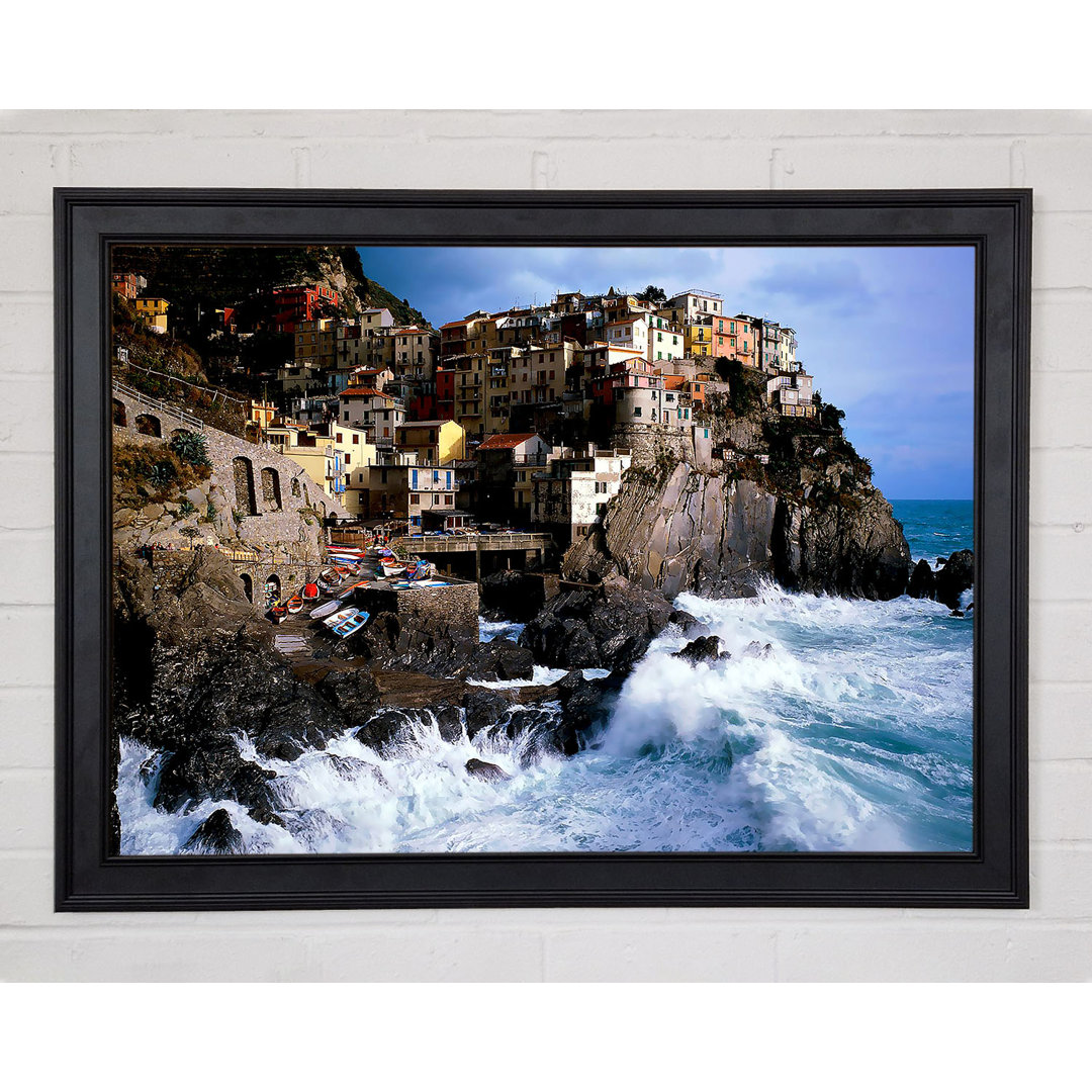 Manarola Italien Gerahmter Druck