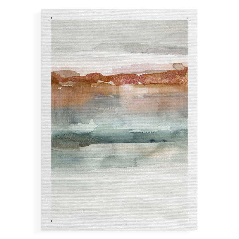 Coucher de soleil cinabre - impression sur toile seulement - non encadrée, H 60 po x l 40 po